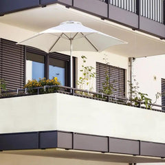 Sekey Balkon Sichtschutz aus 100% Polyester, Weiß Sekey