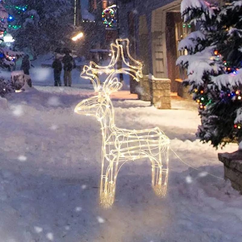 Salcar 60 cm LED Rentier Weihnachtsbeleuchtung, 140 LEDs Salcar