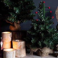 Salcar 60/90cm Künstlicher Weihnachtsbaum Klein mit Christbaumständer, Nordmanntanne, mit 70/110 Spitzen Salcar