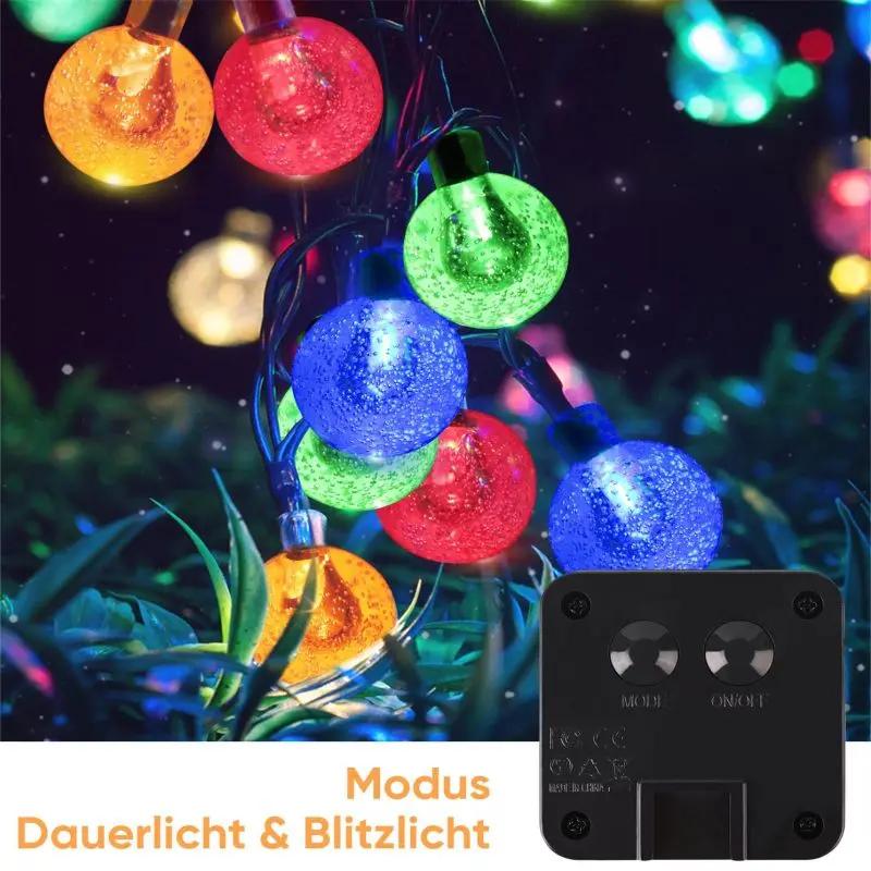 Salcar 5 m / 10 m LED Solar Kugel Lichterkette, 20 / 40 LEDs Salcar
