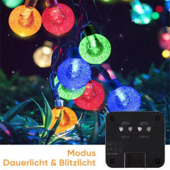 Salcar 5 m / 10 m LED Solar Kugel Lichterkette, 20 / 40 LEDs Salcar