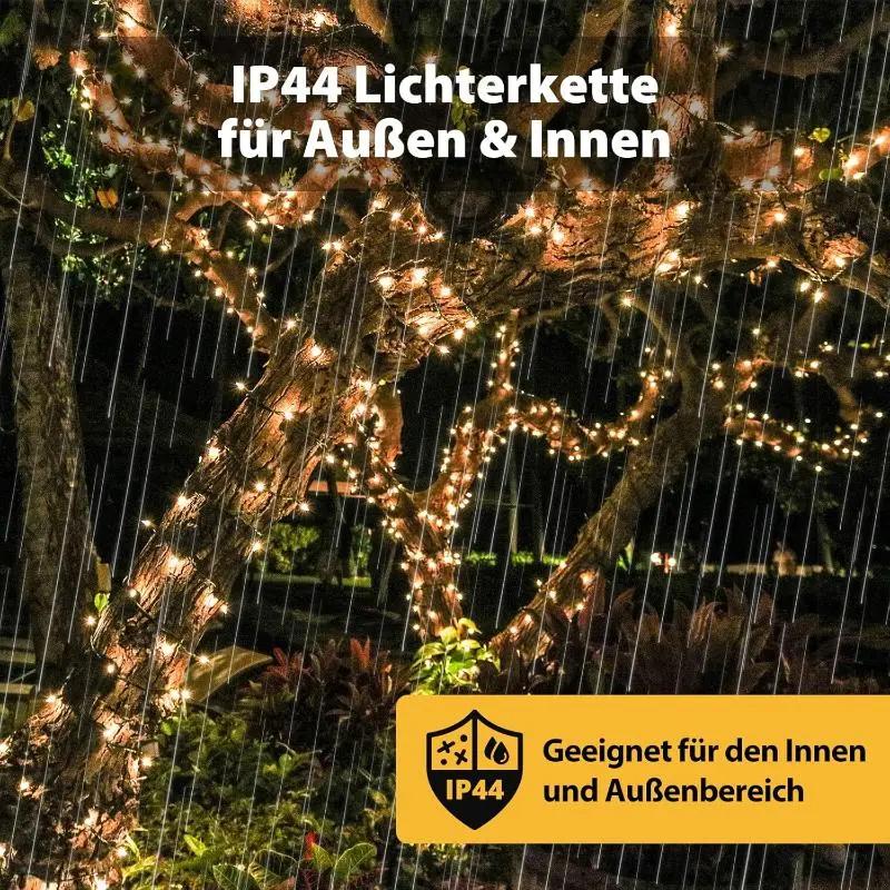 Salcar 5/10/15/23/40/60/80/100m Lichterkette, 50/150/220/360/640/1000/1330/1660 LEDs, 31V GS-zertifizierte Stromversorgung Salcar