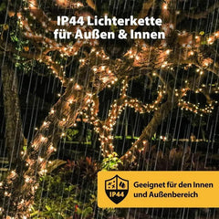 Salcar 5/10/15/23/40/60/80/100m Lichterkette, 50/150/220/360/640/1000/1330/1660 LEDs, 31V GS-zertifizierte Stromversorgung Salcar