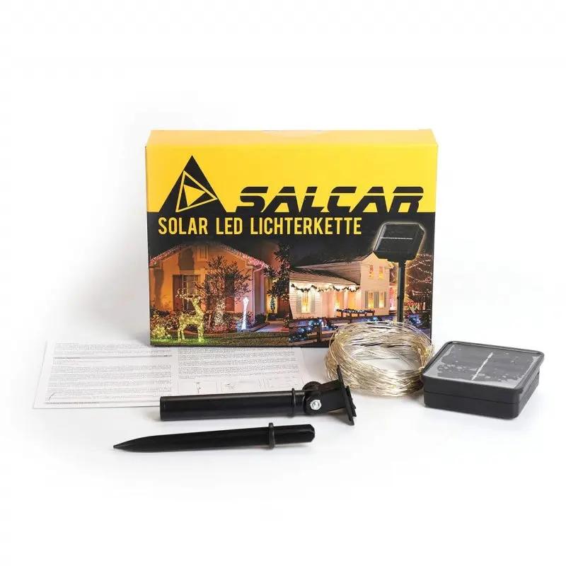Salcar 10 m LED Solar Lichterkette, 100 LEDs Salcar