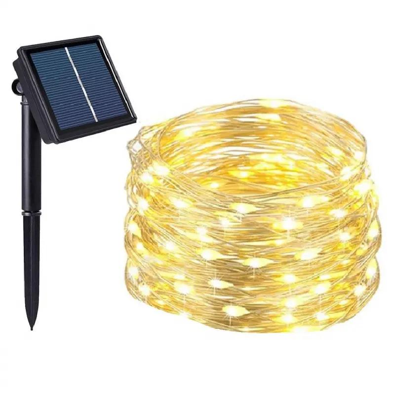 Salcar 10 m LED Solar Lichterkette, 100 LEDs Salcar
