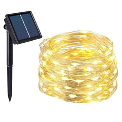 Salcar 10 m LED Solar Lichterkette, 100 LEDs Salcar