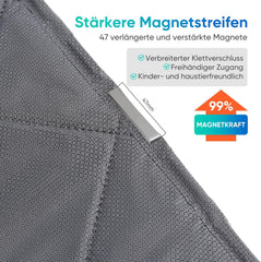 Sekey Magnetic Thermal Door Curtain with Viewing Window – Cold &amp; Heat Protection, Self-Adhesive, Windproof, Energy Efficient