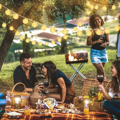 Salcar LED Laternen Lichterkette Outdoor mit Batterie – Timer & 8 Modi, Wetterfest für Hochzeit, Garten, Balkon, Terrasse Salcar
