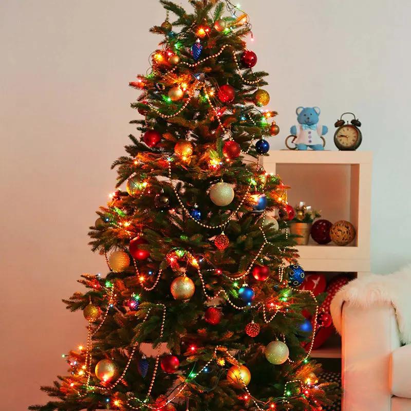 Salcar 1.5 m LED Lichterkette für Weihnachtsbaum, mit 8 Strängen, 200 LEDs Salcar