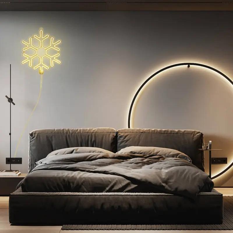 Salcar 40 cm LED Schneeflocke Neonlicht Salcar