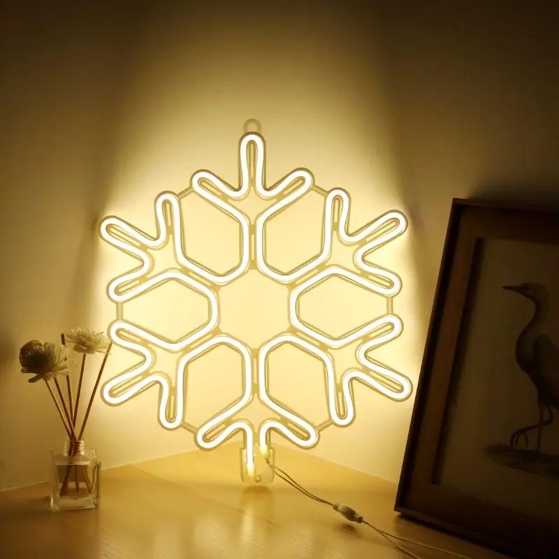 Salcar 40 cm LED Schneeflocke Neonlicht Salcar