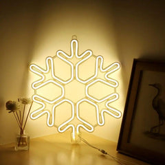 Salcar 40 cm LED Schneeflocke Neonlicht Salcar