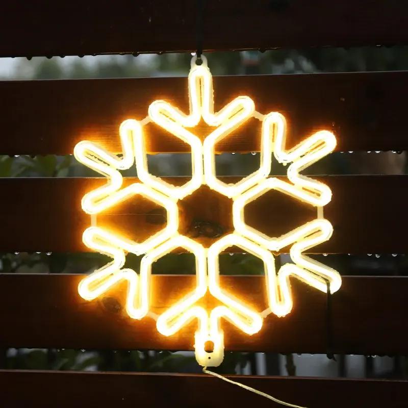 Salcar 40 cm LED Schneeflocke Neonlicht Salcar