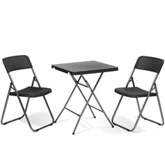 Sekey 3-teilig Balkonset, 2 Klappstuhl und Klapptisch Sekey