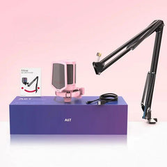 Fifine USB Kondensator Mikrofon mit Arm und Stummschalttaste, A6T Sekey
