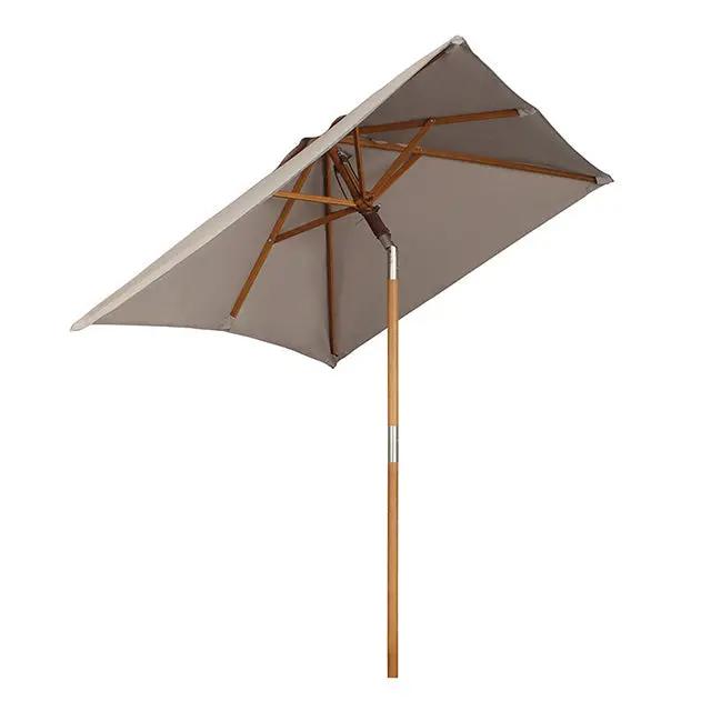 Sekey 200 x 150 cm Holz Sonnenschirm Rechteckig, Sonnenschutz UV50+ Sekey
