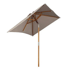 Sekey 200 x 150 cm Holz Sonnenschirm Rechteckig, Sonnenschutz UV50+ Sekey
