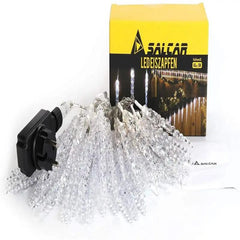 Salcar 5 m LED Lichterkette mit 40 Eiszapfen, 40 LEDs, 31V GS-zertifizierte Stromversorgung Salcar
