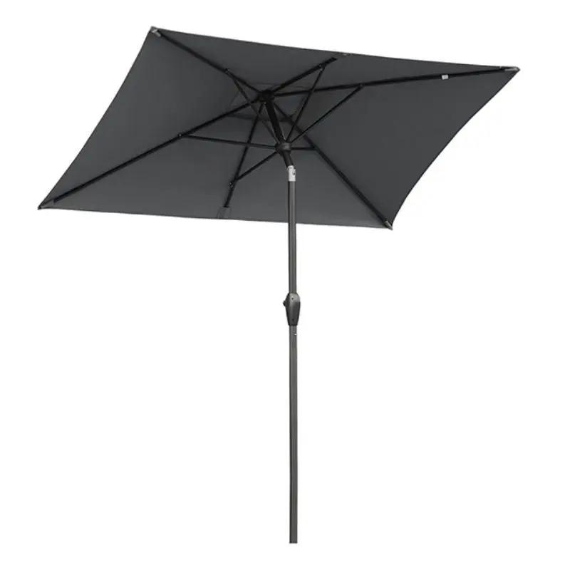Sekey 210 x 140 cm Alu Sonnenschirm mit Kurbel, Sonnenschutz UV50+ Sekey