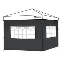 Sekey 3×3m Seitenwand für Pavillon, 2er Set, mit 2 Fenster Sekey