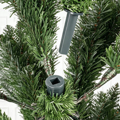 Salcar Künstlicher Weihnachtsbaum Nordmanntanne – PE & PVC, naturgetreuer Christbaum mit Topf oder Metallständer