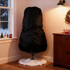 Salcar Weihnachtsbaum Aufbewahrung 138 × 185 cm – Weihnachtsbaumtasche für Bäume bis 2,4 m, mit Schnallen, Kordelzug & Kartenschlitz, Wasserdicht & Reißfest