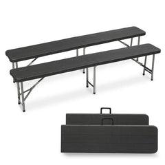 Sekey 180 cm Klappbar Gartenbank mit Tragegriff, bis 200kg Belastbar Sekey