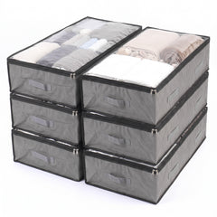 Sekey Unterbett-Aufbewahrungstasche 110L – Faltbare Aufbewahrungsbox mit transparentem Deckel, Doppelreißverschluss & 4 Tragegriffen, 100 × 50 × 19 cm, für Kleidung, Bettwäsche & Decken