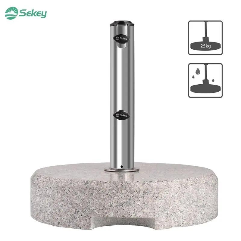 Sekey 25 kg Granit Sonnenschirmständer, für Schirmstock Ø 22 - 38 mm Sekey