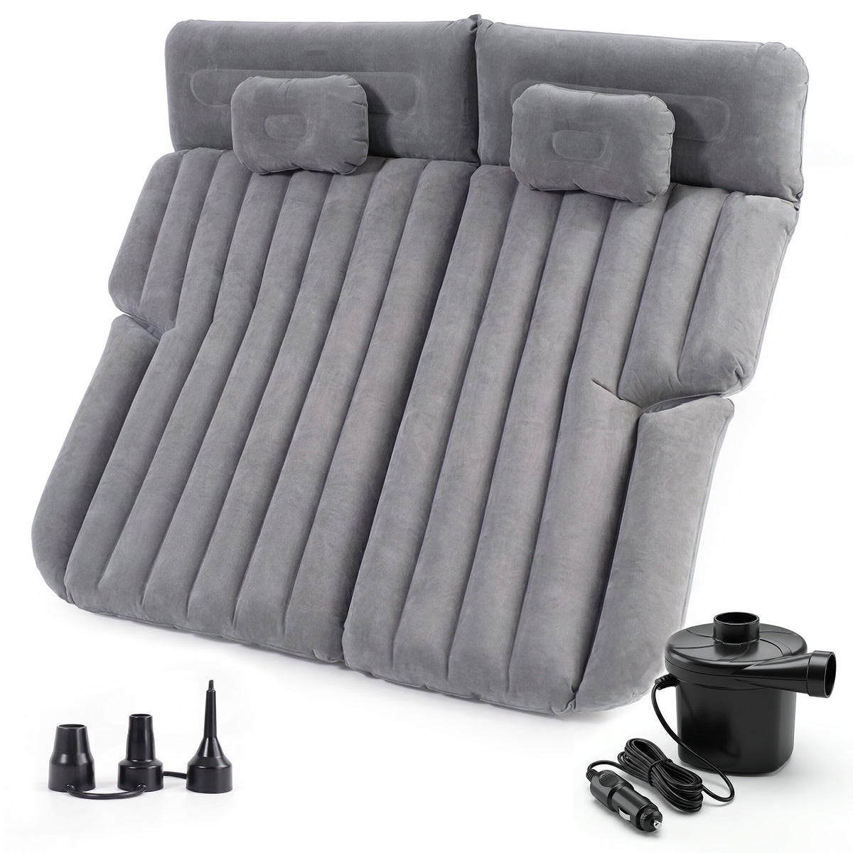Sekey Auto-Luftmatratze mit 12V-Pumpe – SUV Matratze für 2–3 Personen, 185×144×12 cm, 6 Luftkammern, Tragbare Campingmatratze für Auto, Van, Kombi & Reisen