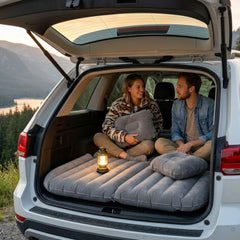 Sekey Auto-Luftmatratze mit 12V-Pumpe – SUV Matratze für 2–3 Personen, 185×144×12 cm, 6 Luftkammern, Tragbare Campingmatratze für Auto, Van, Kombi & Reisen