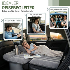 Sekey Auto-Luftmatratze mit 12V-Pumpe – SUV Matratze für 2–3 Personen, 185×144×12 cm, 6 Luftkammern, Tragbare Campingmatratze für Auto, Van, Kombi & Reisen