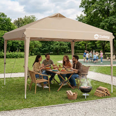Sekey Pop Up Pavillon 3x3 m Wasserdicht & Winterfest – Faltpavillon mit One-Touch Aufbau, stabiler Gartenpavillon mit Belüftung, UV-Schutz 50+, Partyzelt inkl. Zubehör