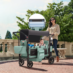 Sekey 80KG Faltbarer Kinderwagen für 2 Kinder zum Sitzen, 6060 Sekey