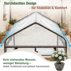 Sekey Mini Tomatengewächshaus 4 Etagen – Winterfestes Balkon- und Indoor-Gewächshaus mit flexiblem Pflanzsystem