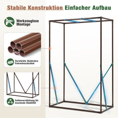 Sekey Gewächshaus Klein mit 2 Abdeckungen – 150×100×50 cm, inkl. Insektennetz für Sommer & Winter