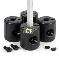 Sekey Pavillon Gewichte 4er Set – bis 64 kg befüllbar mit Wasser & Sand, HDPE wetterfest, Standfüße für Pavillon, Gartenzelt & Partyzelt, einfache Montage