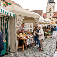 Sekey 2x2m Pop-Up Pavillon mit Seitenwänden – Wasserdicht, Windfest & Winterfest, Faltpavillon Höhenverstellbar, Partyzelt für Garten, Camping & Events