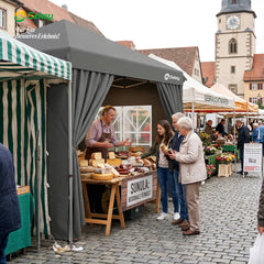 Sekey 2x2m Pop-Up Pavillon mit Seitenwänden – Wasserdicht, Windfest & Winterfest, Faltpavillon Höhenverstellbar, Partyzelt für Garten, Camping & Events