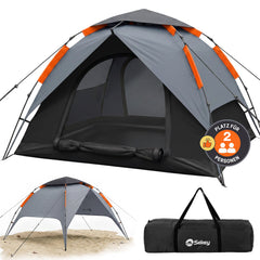 Sekey 2-Personen Kuppelzelt mit Hydraulik Pop-up System – Campingzelt wasserdicht PU3000+, UV50+ Schutz, 2-in-1 Strand- & Outdoor-Zelt, leicht & schnell aufgebaut