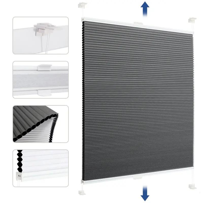 Sekey Wabenplissee ohne Bohren, zweifarbig, wendbar Sekey
