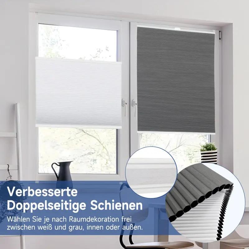 Sekey Wabenplissee ohne Bohren, zweifarbig, wendbar Sekey