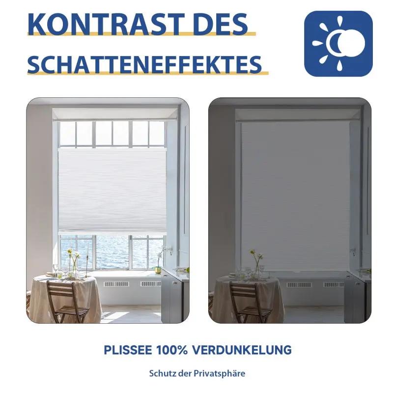 Sekey Wabenplissee ohne Bohren, zweifarbig, wendbar Sekey