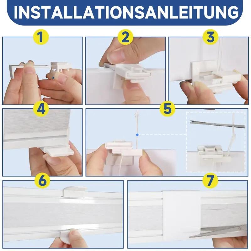 Sekey Wabenplissee ohne Bohren, zweifarbig, wendbar Sekey