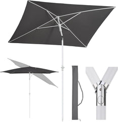 Sekey 180 x 125 cm Balkonschirm Rechteckig mit Schutzhülle, Sonnenschutz UV50+