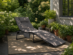 Sekey Campingliege klappbar mit Matratze & Kopfkissen, 6-fach verstellbare Rückenlehne, Feldbett bis 150 kg, Gartenliege, Sonnenliege & Gästebett 190 × 68 cm