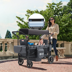 Sekey 80KG Faltbarer Kinderwagen für 2 Kinder zum Sitzen, 6060 Sekey
