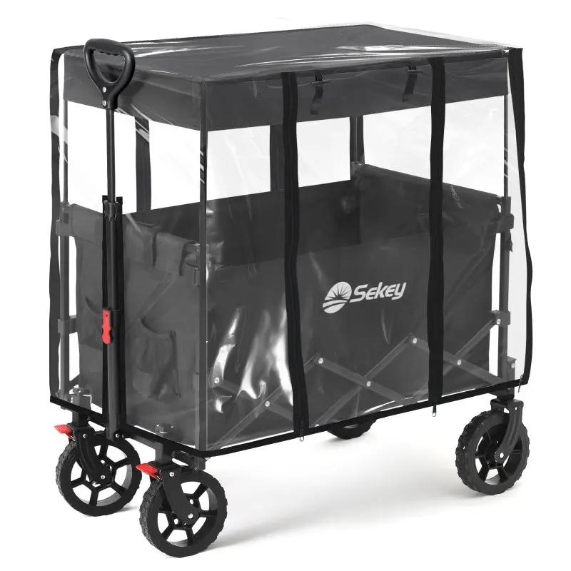 Sekey Bollerwagen Regenschutz, 75x50x65cm Sekey