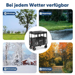 Sekey Bollerwagen Regenschutz, 75x50x65cm Sekey