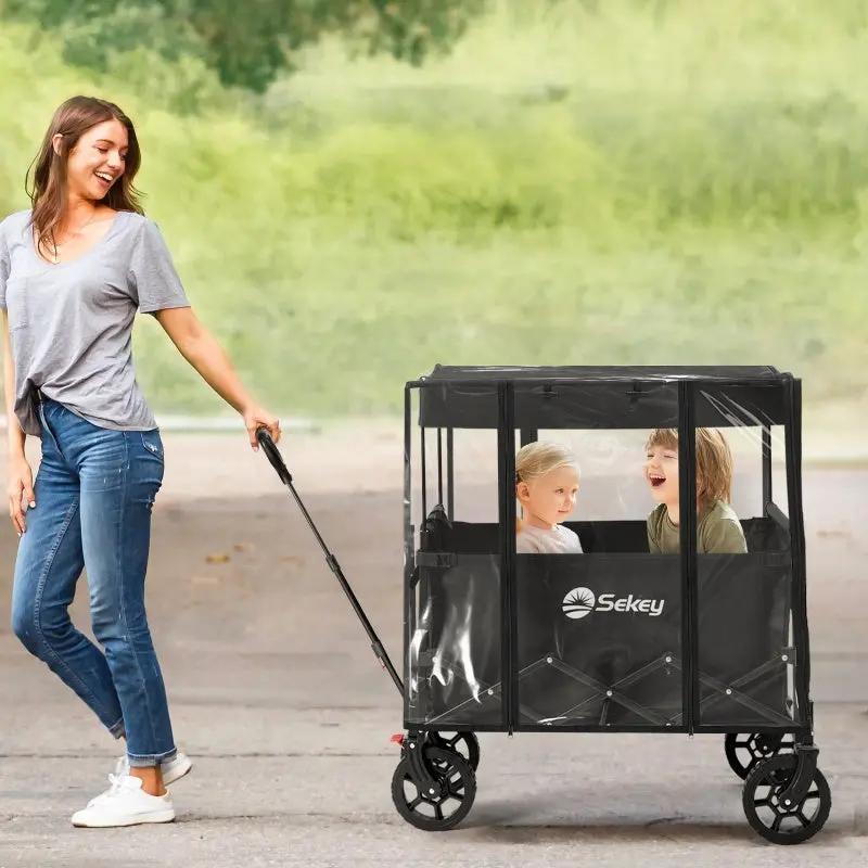 Sekey Bollerwagen Regenschutz, 75x50x65cm Sekey